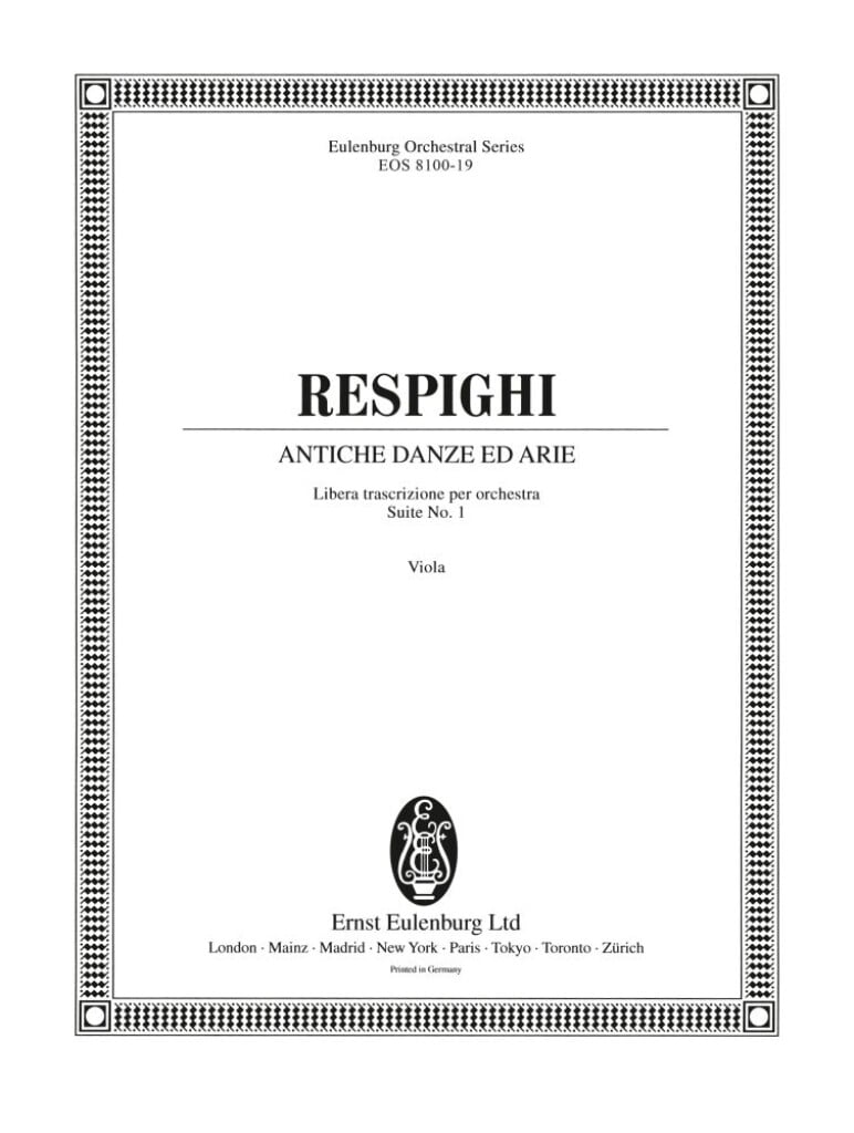 Antiche Danze ed Arie Nr. 1